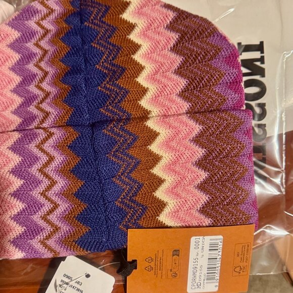 Missoni Chevron-Knit Wool-Blend Beanie - Picture 5 of 9